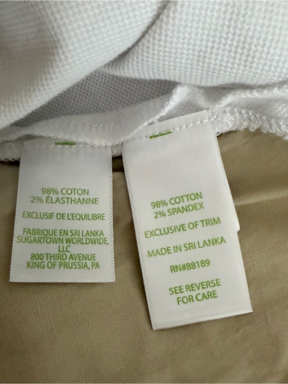 Lilly Pulitzer White Scallop-Hem Shorts. EEUC - Picture 5 of 6